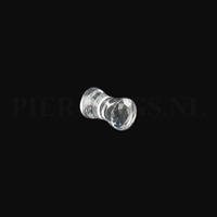 Piercings.nl Plug diamant 6 mm 6 mm