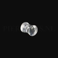 Piercings.nl Plug diamant 8 mm 8 mm