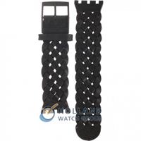 Swatch Plastic - Square SUB 18mm ASUBB124 SUBB124 Black Braid Horlogeband