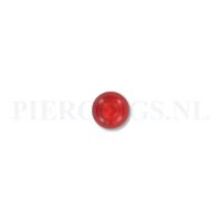 Piercings.nl Balletje 1.6 mm acryl transparant rood 6 mm