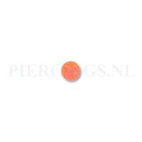 Piercings.nl Balletje acryl 1.2 mm bruis oranje