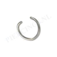 Piercings.nl Staafje twister titanium 1.2 mm 8 mm