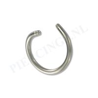 Piercings.nl Staafje twister titanium 1.6 mm 10 mm