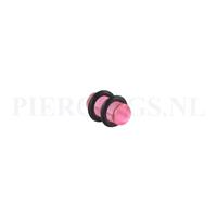 Piercings.nl Plug acryl roze 6 mm 6 mm