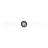 Piercings.nl Balletje 1.6 mm black line met kristal