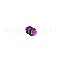 Piercings.nl Plug acryl violet 5 mm 5 mm