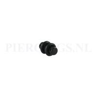 Piercings.nl Plug acryl zwart 5 mm 5 mm