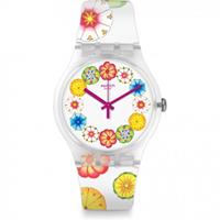 Swatch Originals New Gent Kumquat Damenuhr in Weiß SUOK127