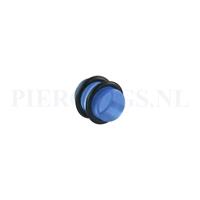 Piercings.nl Plug acryl blauw 10 mm 10 mm