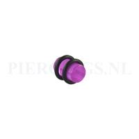 Piercings.nl Plug acryl violet 8 mm 8 mm