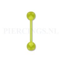 Piercings.nl Tongpiercing flexibel transparant geel
