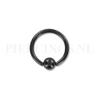 Piercings.nl BCR 1.6 mm zwart 12 mm