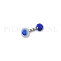 Piercings.nl Tongpiercing acryl ufo blauw klein