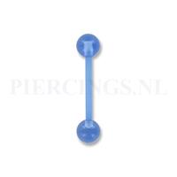 Piercings.nl Tongpiercing flexibel licht blauw