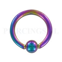 Piercings.nl BCR 1.6 mm geanodiseerd rainbow