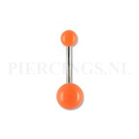 Piercings.nl Navelpiercing acryl oranje