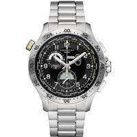 Hamilton Khaki Pilot Worldtimer Herrenchronograph in Silber H76714135