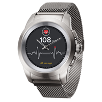 MyKronoz Hybrid ZeTime Elite Bluetooth Unisexuhr in Silber 122907