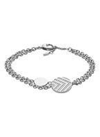 Damen Fossil Chevron Signature Vintage Glitz Armband Edelstahl JF02818040