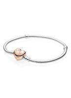 Pandora 580719 Damen-Armband mit Herz-Verschluss Rosé