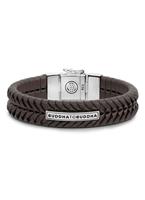 BUDDHA TO BUDDHA BUDDHA TO Lederarmband "Komang Leather Brown", Brown, 21