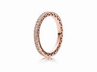 PANDORA - 180963CZ-50 - Unendliche Herzen - Ring - PANDORA Rose - Gr.