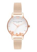 Olivia Burton Dameshorloge Kwarts Roze Goud