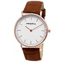 Prisma Horloge - Bruin lederen band 1621.349G