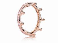 PANDORA - 187087NPO-52 - Pink Enchanted Crown - Ring - Gr. 52