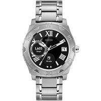 Guess Connect Android Wear Bluetooth Herrenchronograph in Silber C1001G4