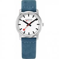 Mondaine Swiss Railways Simply Elegant Damenuhr in Blau A4003035116SBD