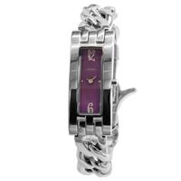 Prisma Elegant Slank Dames Horloge met Paarse Wijzerplaat