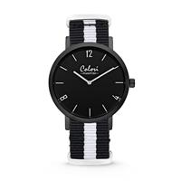 Colori Horloge Phantom staal/nylon zwart-wit 42 mm 5-COL494