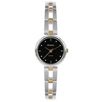 Prisma Edelstalen Dames Horloge met Goudkleurige Elementen