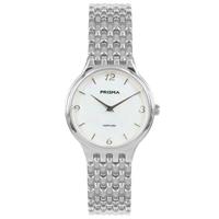 Prisma Basic Dames Horloge met Zilverkleurige Schakelband