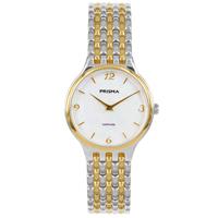 Prisma Basic Dames Horloge met Goudkleurige Elementen