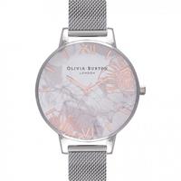 Olivia Burton Lace Detail Lace Detail Silver & Silver Damenuhr in Silber OB16VM20