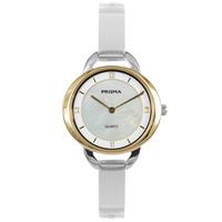 Prisma Goudkleurig Dames Horloge met Edelstalen Horlogeband