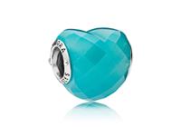 Pandora Bedel zilver Blue Shape of Love 796563NSC