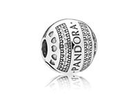 Pandora Clip-Stopper bedel zilver Hearts Logo 797433CZ