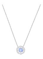 Swarovski Kette mit Anhänger SPARKLING DANCE ROUND BLAU RHODINIERT 5279425