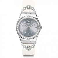 swatch Armbanduhr "Pretty In White" YLS463, weiss