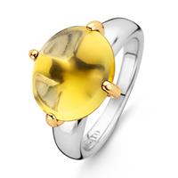 TI SENTO TiSento Ring mit Kristall oval gelb 12117TY Ringe silber Damen 