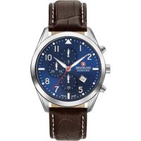 Swiss Military Hanowa Helvetus Chrono Herrenuhr in Braun 06-4316.04.003