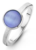 Casa Jewelry Ring Melody Blue Cateye van zilver