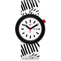 Swatch Think Fun Polkapop Damenuhr in Zweifarbig PNB701