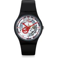 Swatch Think Fun Siliblack Herrenuhr in Schwarz SUOB153