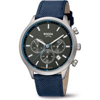Boccia 3750-02 Horloge chronograaf titanium-nylon 43 mm