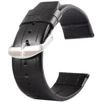 huismerk Kakapi voor Apple Watch 38mm krokodil textuur geborsteld gesp lederen horlogeband alleen gebruikt in combinatie met Connectors (S-AW-3291)(Black)