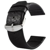 Kakapi voor Apple Watch 38mm Buffalo verbergen geborsteld gesp lederen horlogeband alleen gebruikt in combinatie met Connectors (S-AW-3291)(Black)